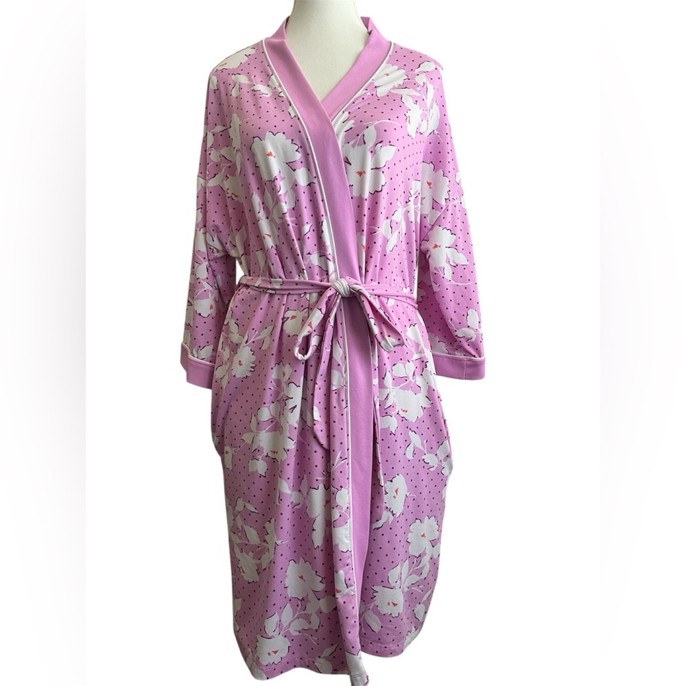 Joyspun Floral Pink Women's Robe M